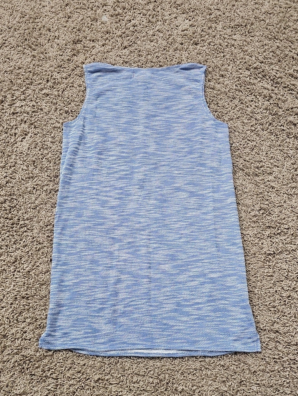 NWT Max Studio Weekend Dress Blue White Sleeveless Large Shift Pull On - Picture 6 of 6